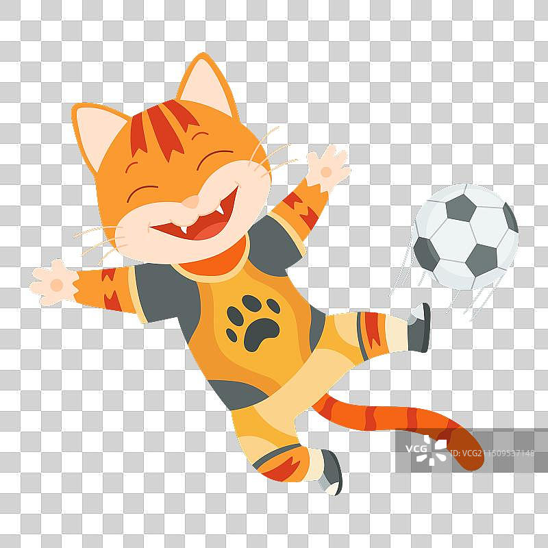可爱动物踢足球图片素材