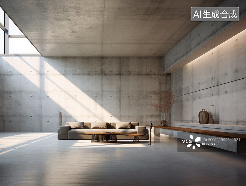 【AI数字艺术】现代城市建筑内部空间图片素材