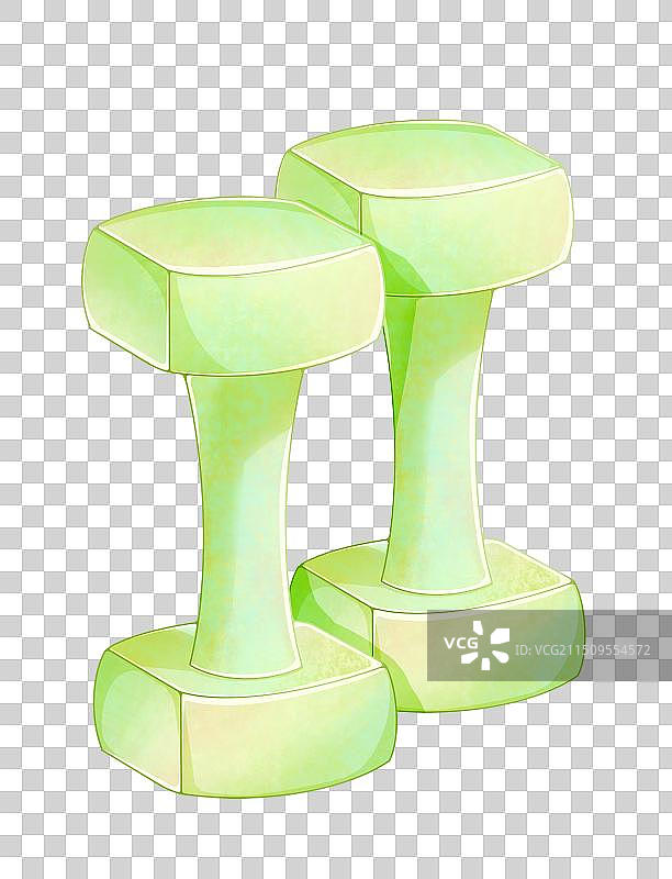 绿色哑铃图片素材