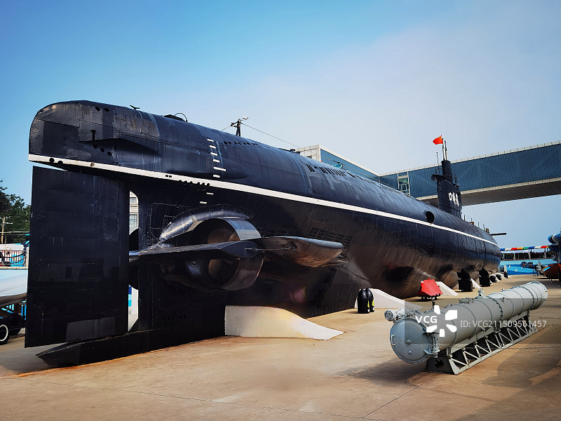 大连旅顺潜艇博物馆景区系列之潜艇外观（辽宁省大连市）图片素材