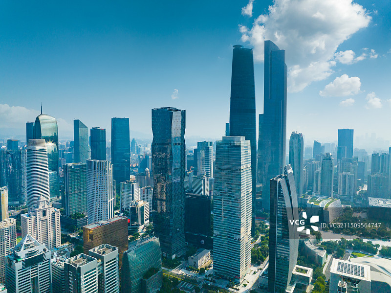 广州CBD城市天际线图片素材