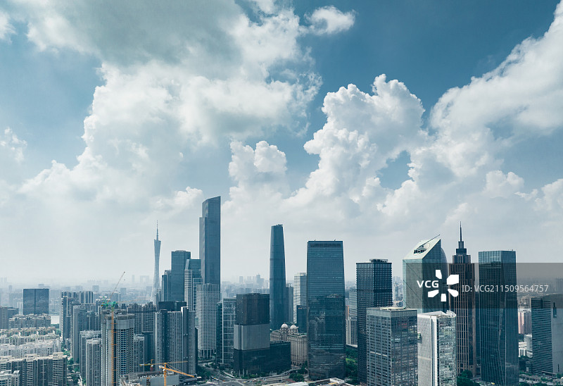 广州CBD城市天际线图片素材
