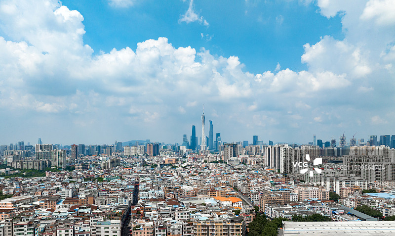 广州CBD城市天际线图片素材