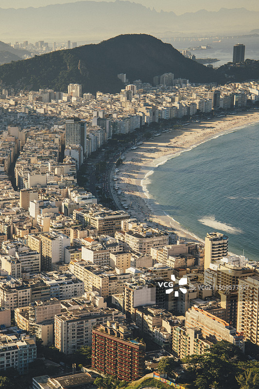 巴西里约科帕卡巴纳金色海滩图片素材