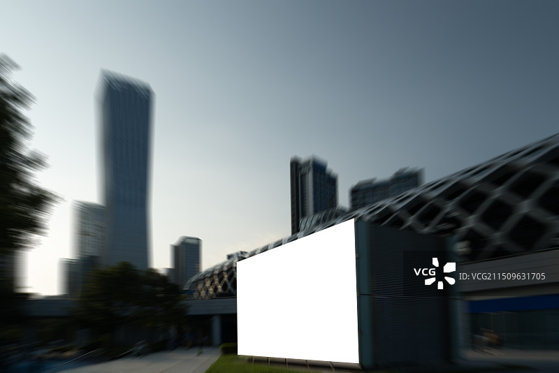 户外城市室外空白灯箱广告图片素材