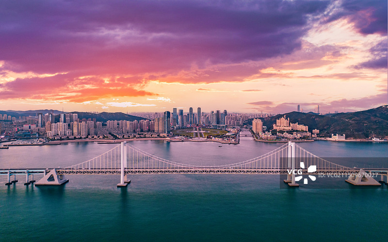 大连市星海湾跨海大桥图片素材