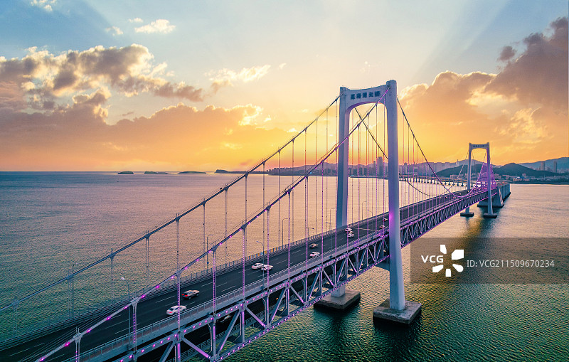 大连市星海湾跨海大桥图片素材
