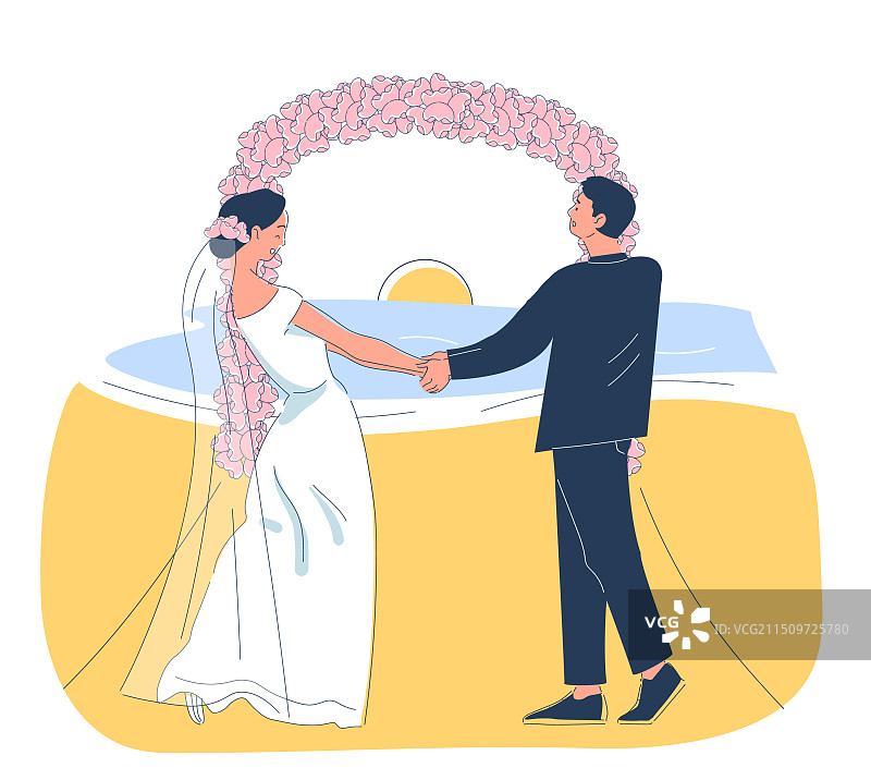 婚礼情侣概念图片素材