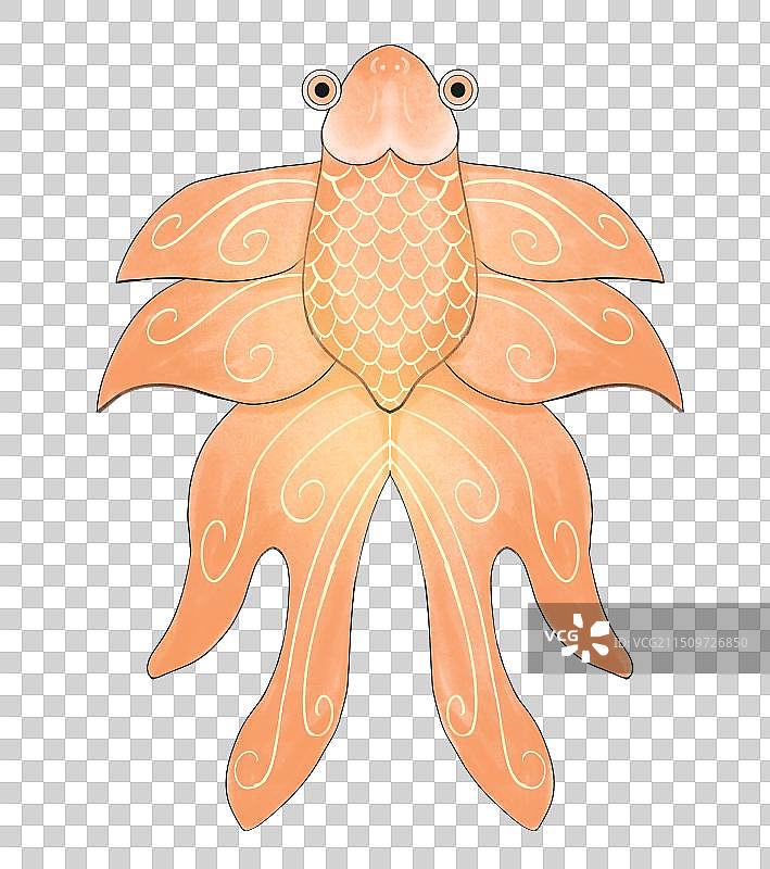 金鱼风筝传统文化民俗装饰插画元素图片素材