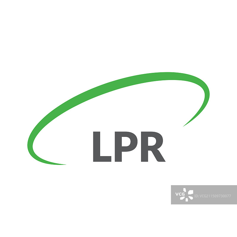 LPR字母标志设计（白色背景）图片素材