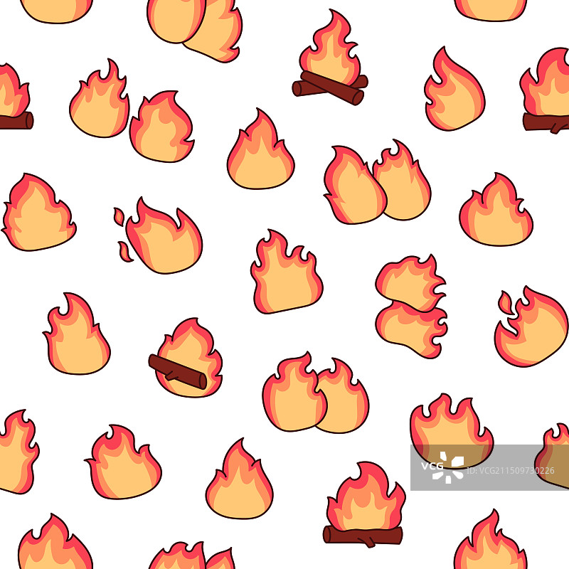 火焰无缝图案图片素材