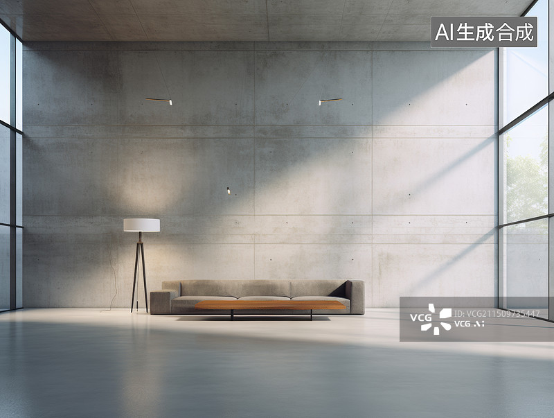 【AI数字艺术】现代城市建筑内部空间图片素材