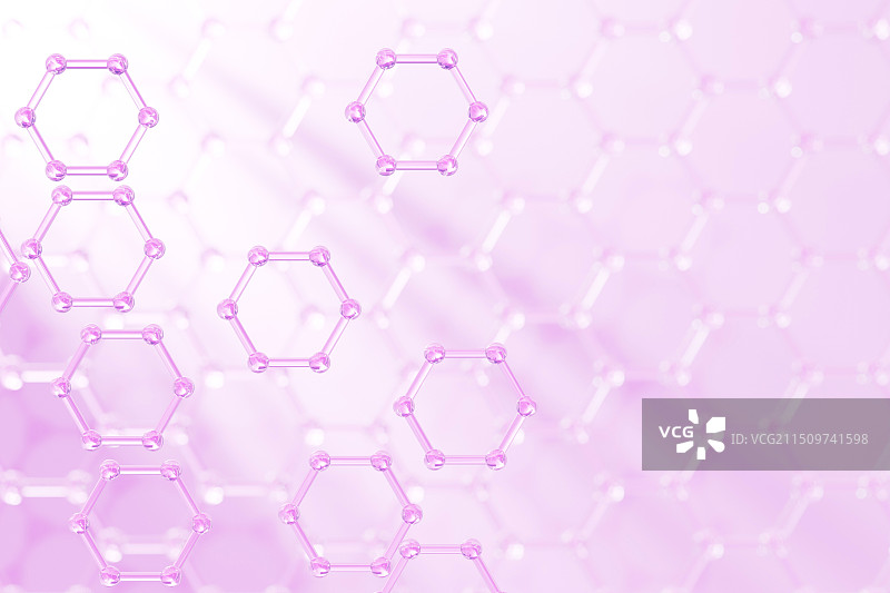 3D渲染的细胞分子DNA精华图片素材