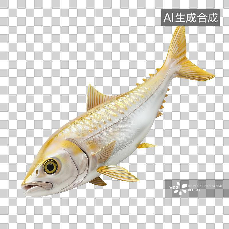 【AI数字艺术】3D渲染美味的鱼图片素材