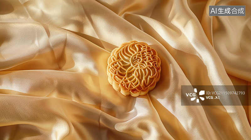 【AI数字艺术】中国传统节日中秋节中国小吃月饼图片素材