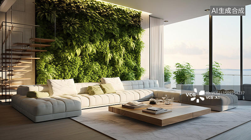 【AI数字艺术】AI生成的插图现代家居图片素材