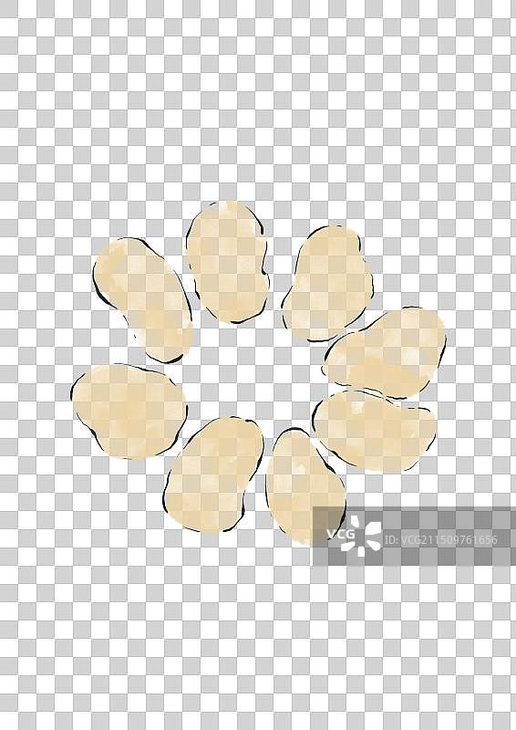 水墨风徐州美食插画元素-地锅鸡图片素材