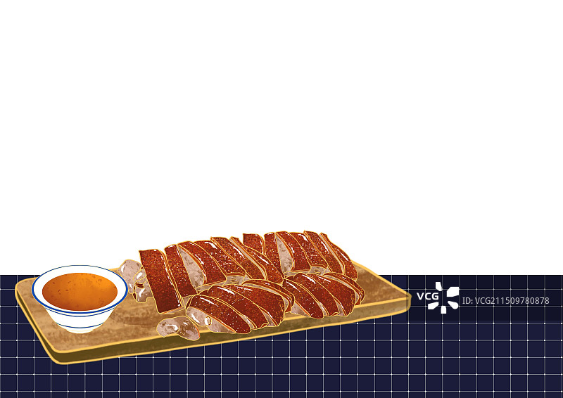 江苏省特色美食小吃金陵烤鸭图片素材