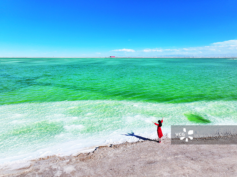 察尔汗盐湖图片素材