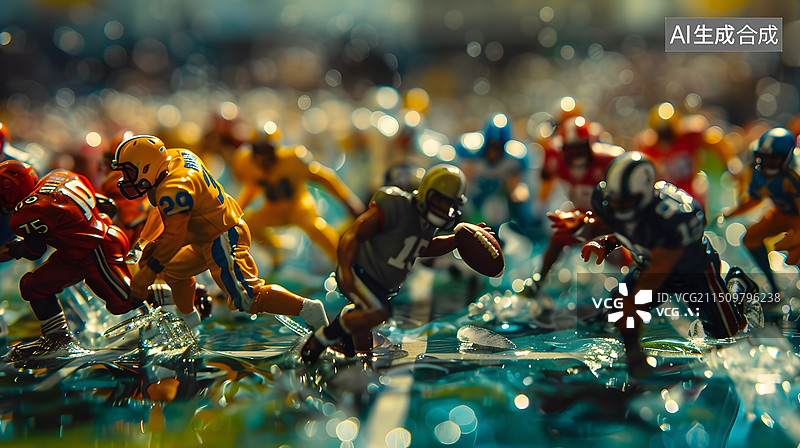 【AI数字艺术】橄榄球体育运动图片素材