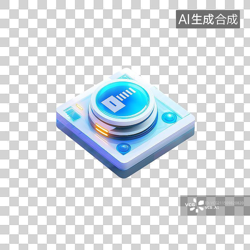 【AI数字艺术】科技感控制器控制按钮图片素材