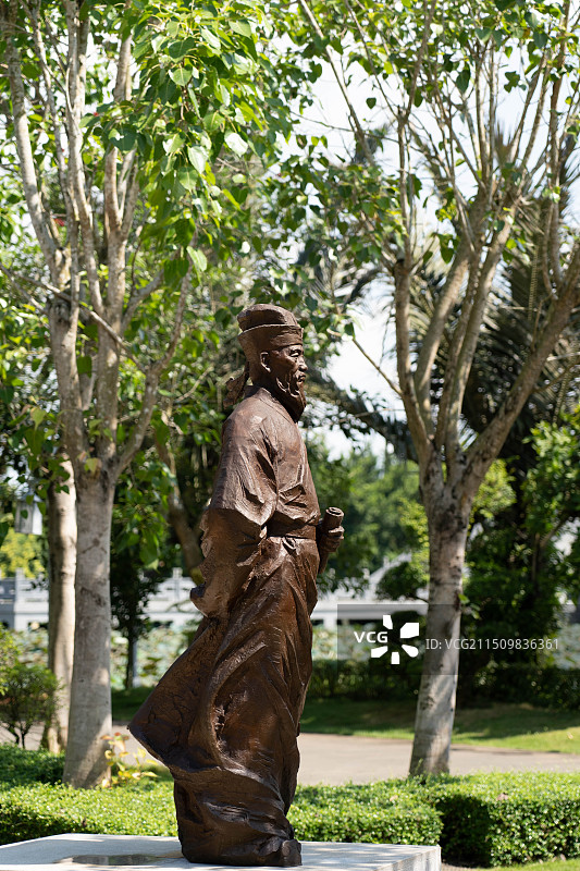 全副武装苏东坡 儋州东坡书院图片素材