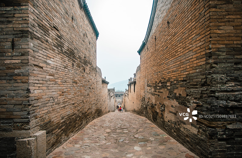 山西晋中市灵石县王家大院古民居图片素材