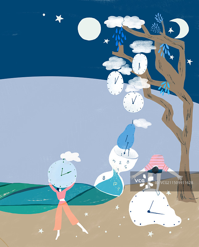 时间果实插画图片素材