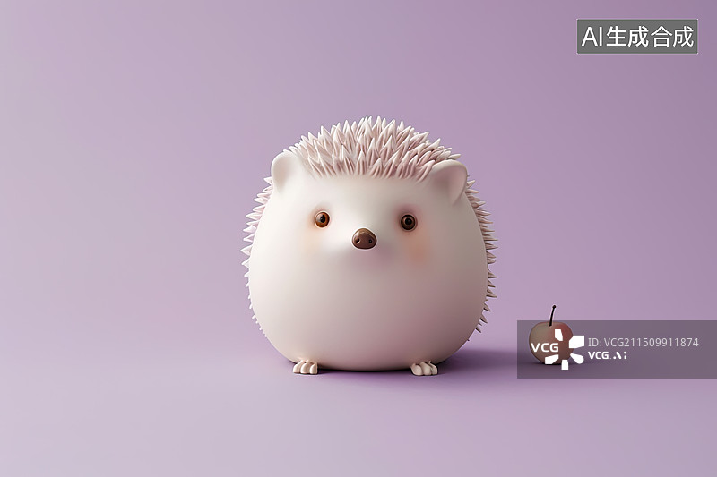 【AI数字艺术】面塑创意可爱的刺猬图片素材
