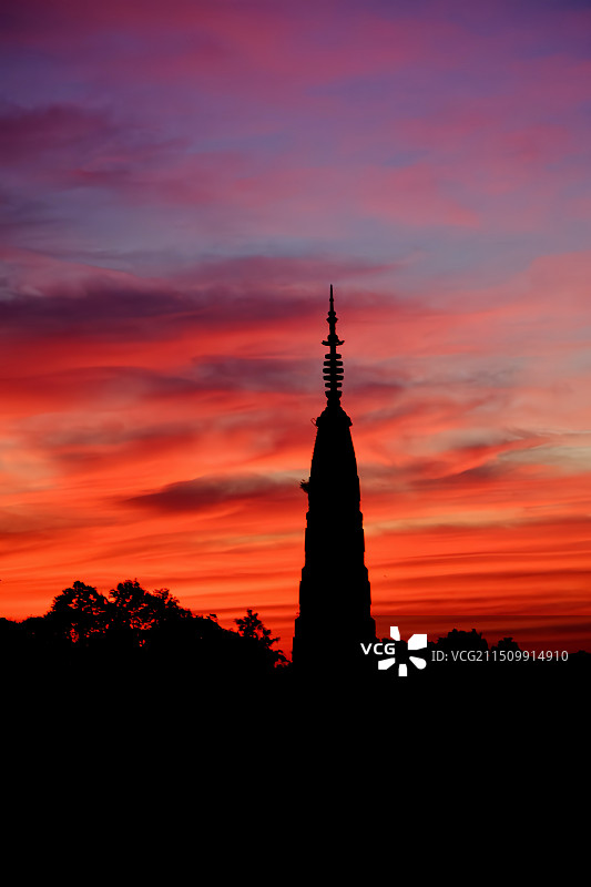 杭州西湖朝霞图片素材