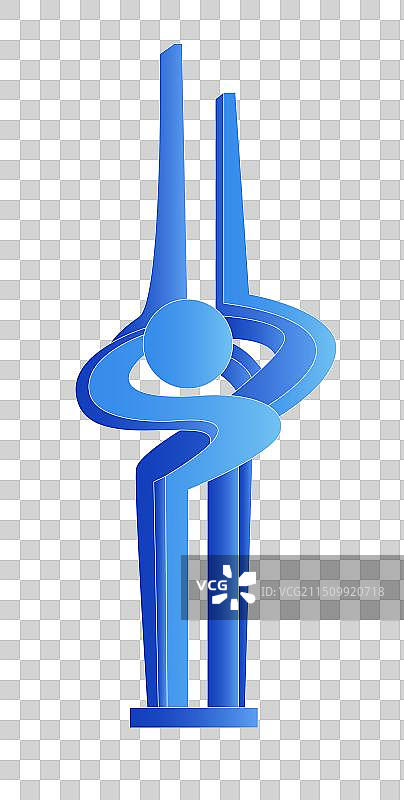 济南发光渐变科技炫酷商务地标旅游矢量城市图片素材