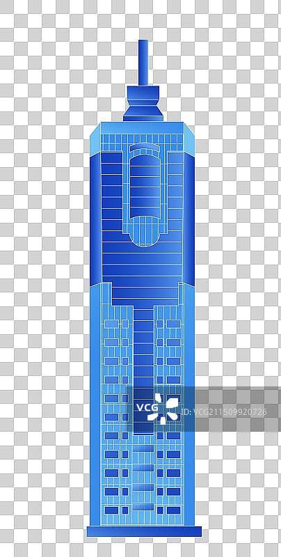 济南发光渐变科技炫酷商务地标旅游矢量城市图片素材