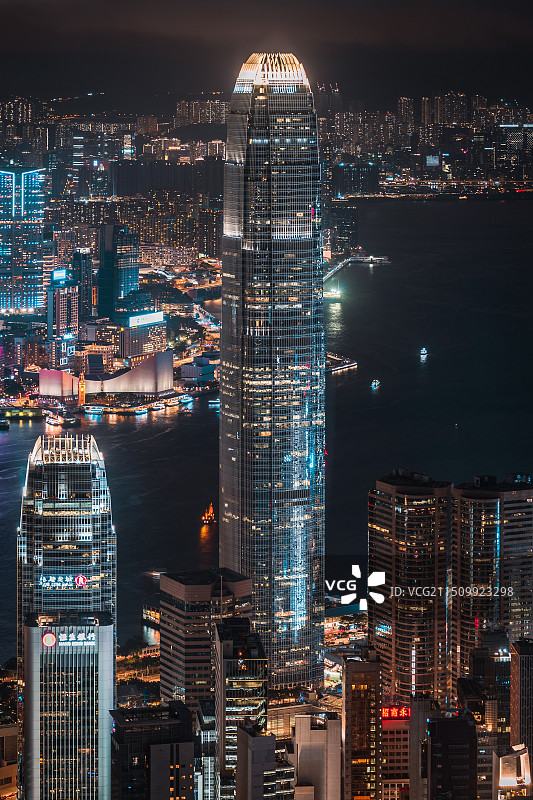 城市风光夜景全景图片素材