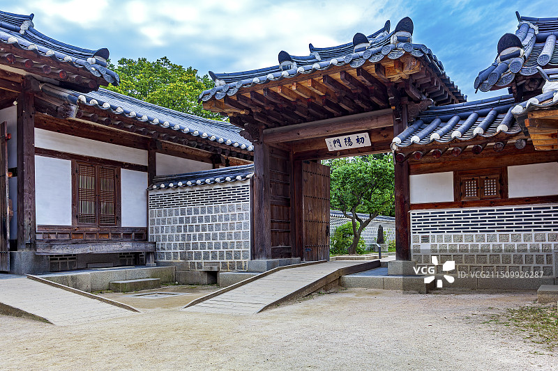 韩国首尔景福宫初阳门图片素材