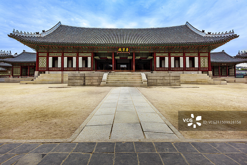 韩国首尔景福宫康宁殿图片素材