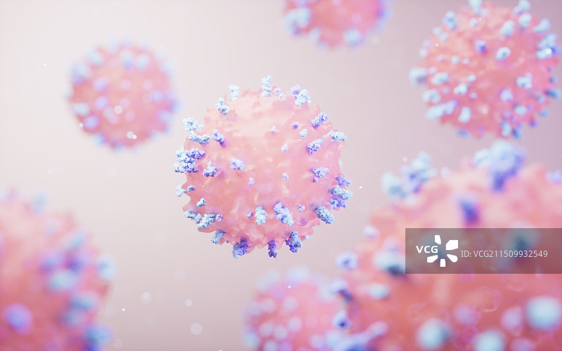 生物淋巴细胞三维渲染图片素材