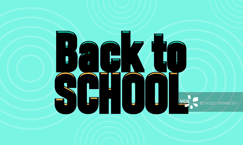 返校季传统卡通模板风格图片素材