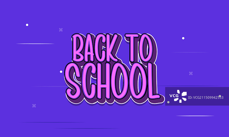 返校季传统卡通模板风格图片素材