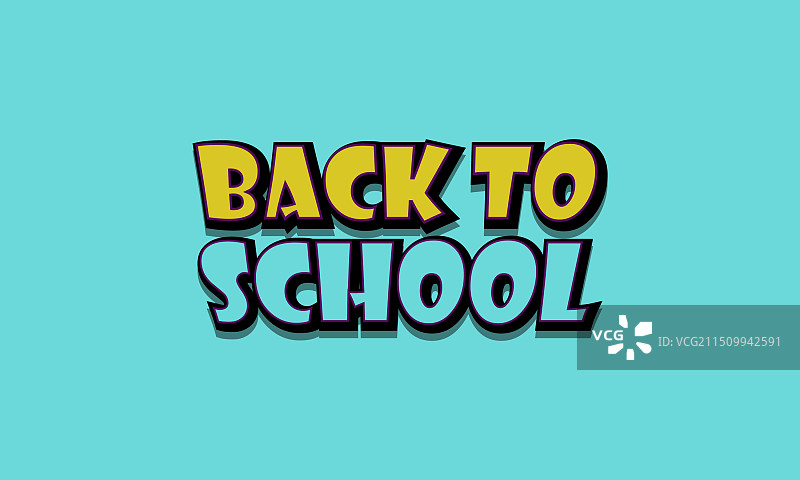 返校季传统卡通模板风格图片素材