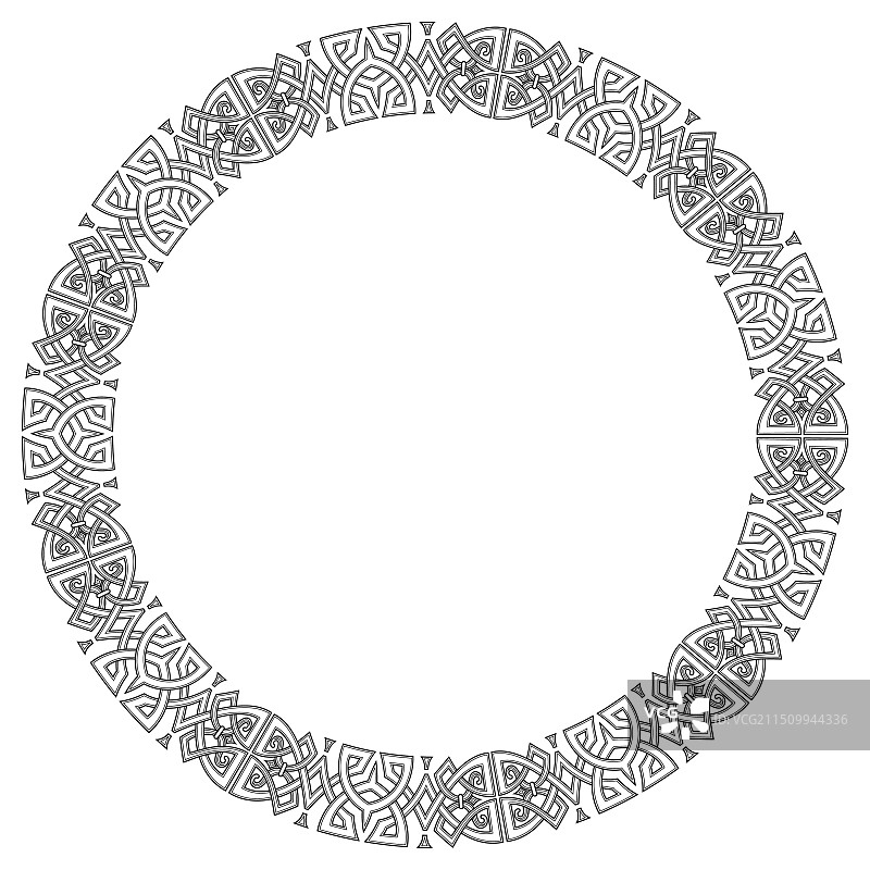 凯尔特-斯堪的纳维亚设计古挪威图案图片素材