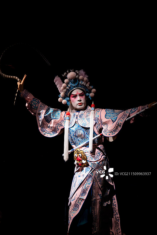 中国秦腔艺术博物馆展示文物蜡像武生图片素材