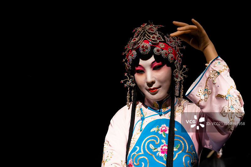 中国秦腔艺术博物馆展示文物蜡像小旦 拾玉镯孙玉娇图片素材