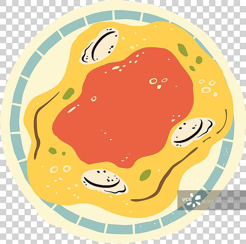 台湾街头小吃牡蛎煎蛋卷图片素材