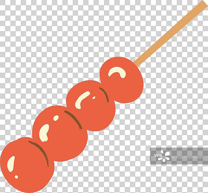 手绘风格汤葫芦番茄棒图片素材