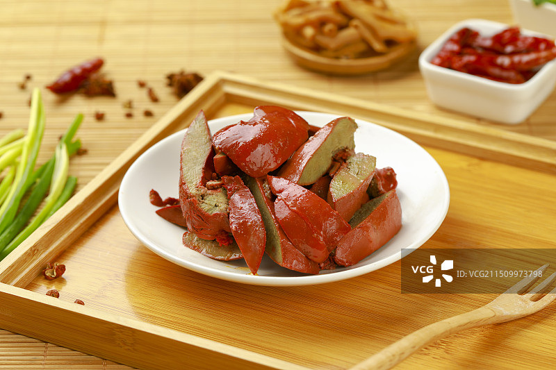 卤味鸭肝 鹅肝 鸡肝图片素材
