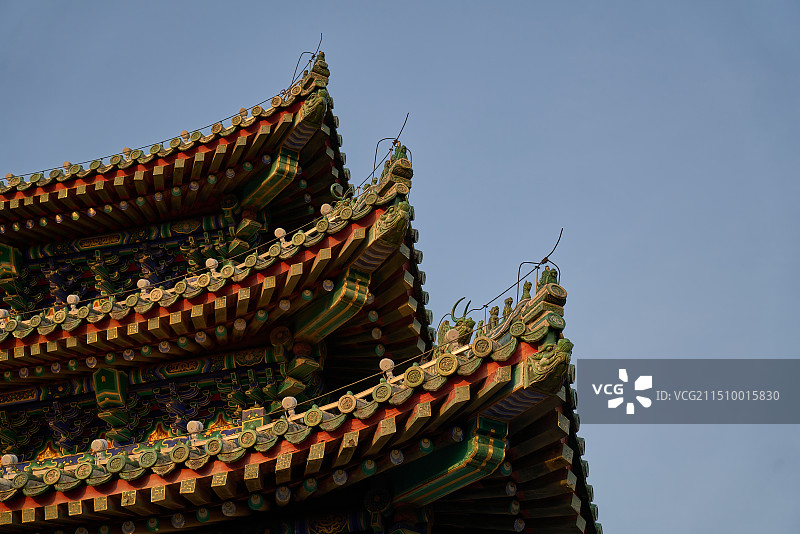 北京景山公园万春亭图片素材