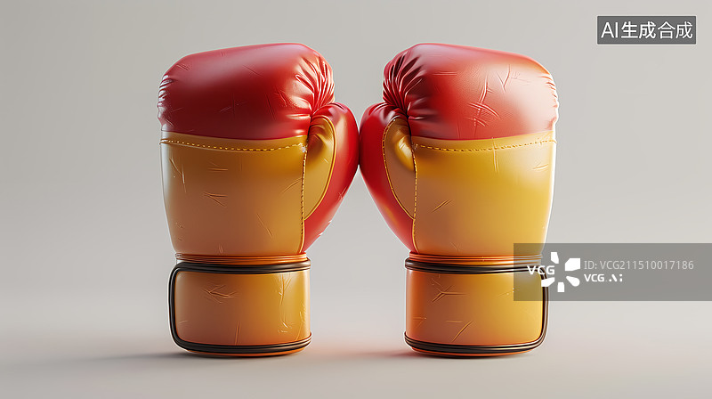 【AI数字艺术】3D拳击手套专业运动装备图片素材
