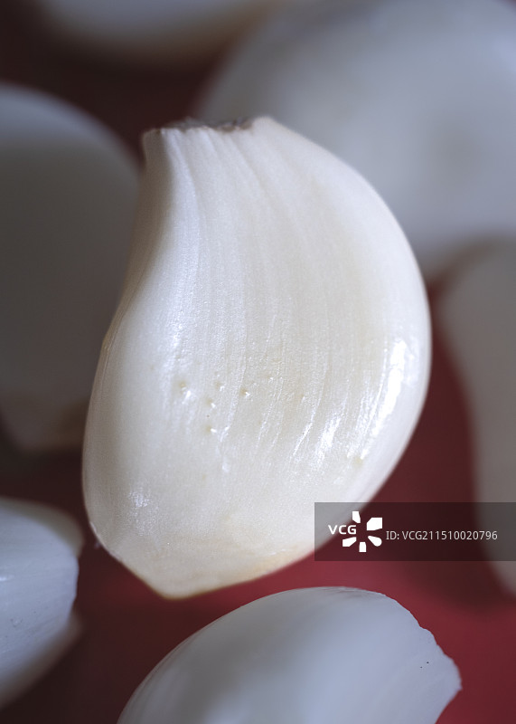 蒜头瓣特写图片素材