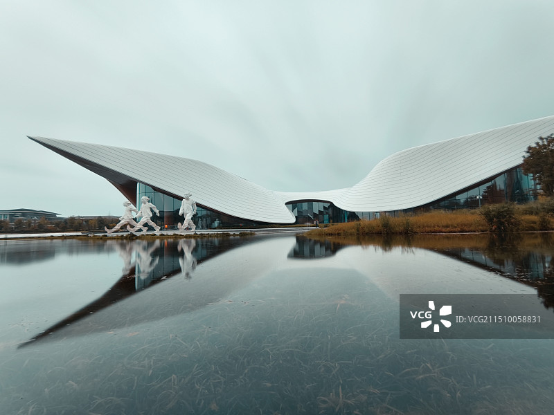 天府艺术公园美术馆外轮廓图片素材