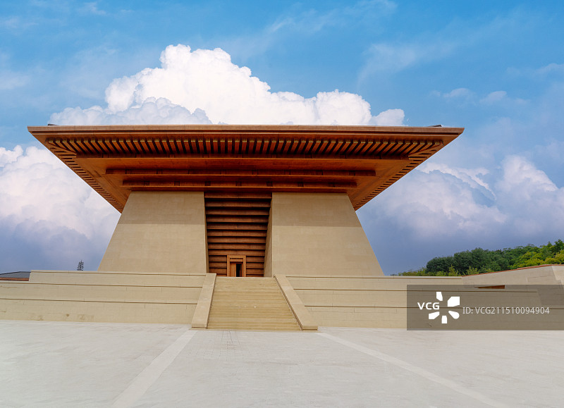 河南新郑，黄帝故里建筑，轩辕殿图片素材